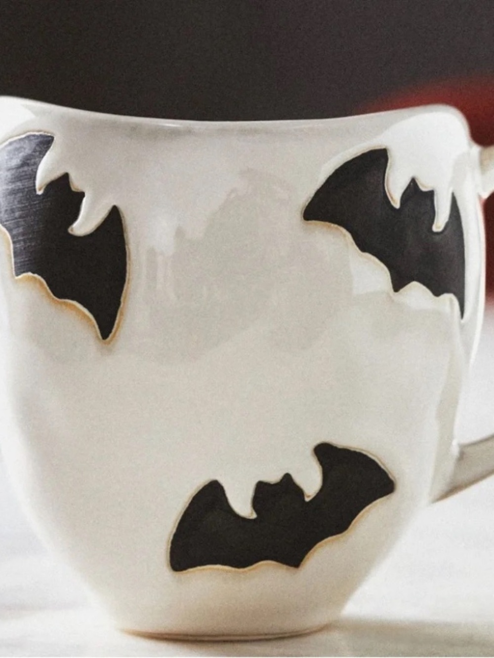 NIB Anthropologie Halloween Vesper Mug (Bat) - Picture 2 of 3
